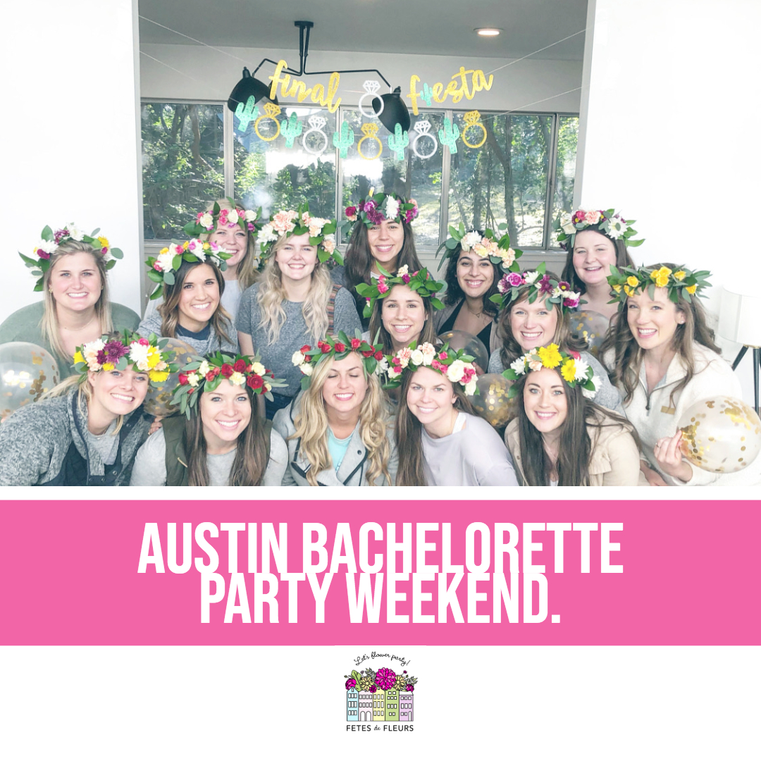 Bachelorette Party Austin Tx Flower Crown for an Austin
